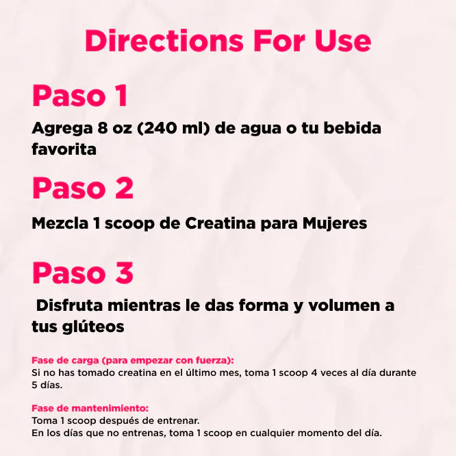 💪 Creatina Monohidratada Para Mujeres 😱