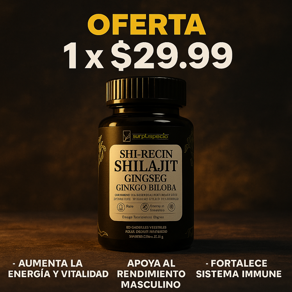 SHI-RECIN SHILAJIT 60CAP 💪🔥