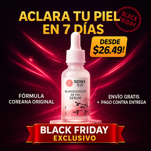 ✨ MISO Serum Blanqueador – Piel de porcelana en 7 días